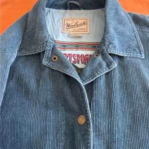 Woolrich Men’s Blue Corduroy Duster